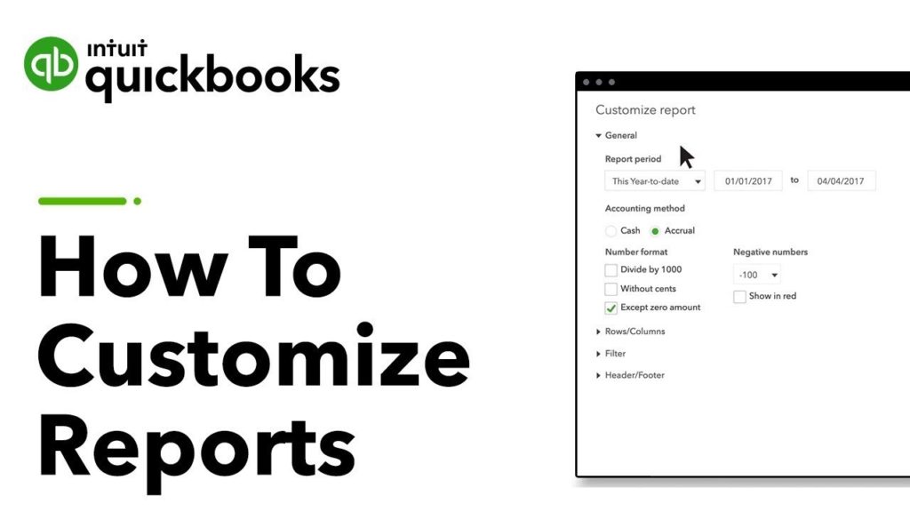 customize report in quickbooks for mac?